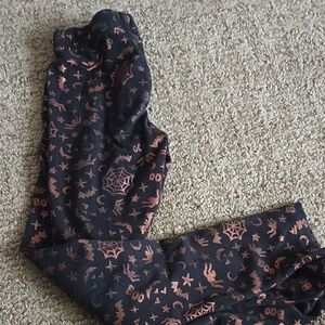 Halloween Themed Black Leggings